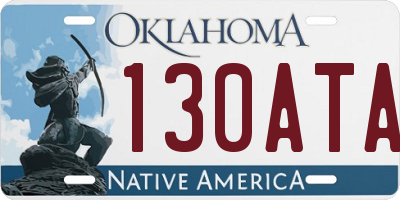 OK license plate 130ATA