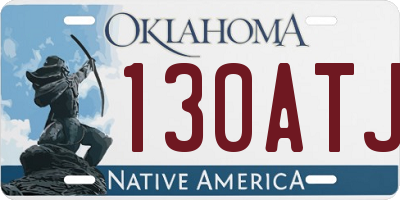 OK license plate 130ATJ