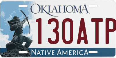 OK license plate 130ATP