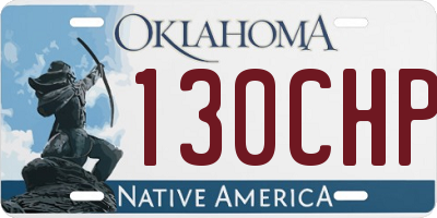 OK license plate 130CHP