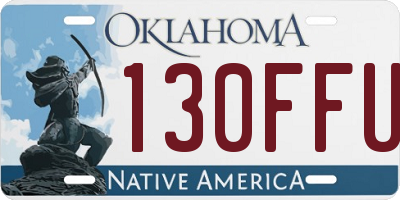 OK license plate 130FFU