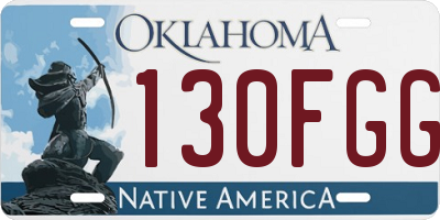 OK license plate 130FGG