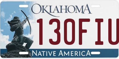 OK license plate 130FIU
