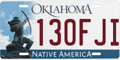 OK license plate 130FJI