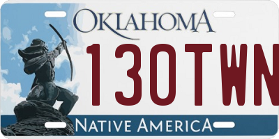 OK license plate 130TWN