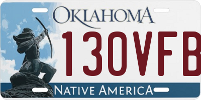OK license plate 130VFB