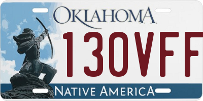 OK license plate 130VFF