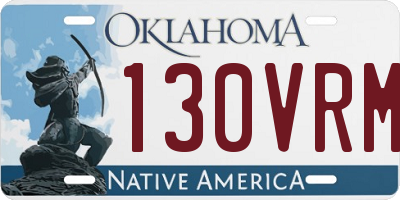 OK license plate 130VRM