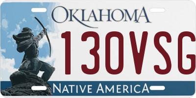 OK license plate 130VSG
