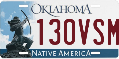 OK license plate 130VSM