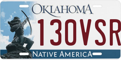OK license plate 130VSR