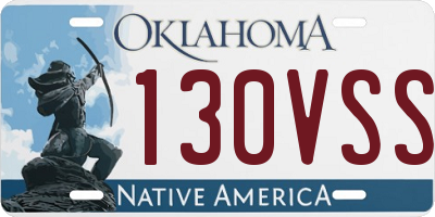 OK license plate 130VSS