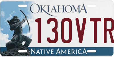 OK license plate 130VTR