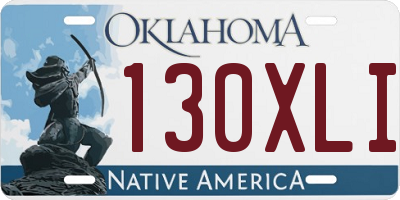 OK license plate 130XLI