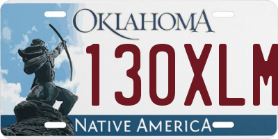 OK license plate 130XLM