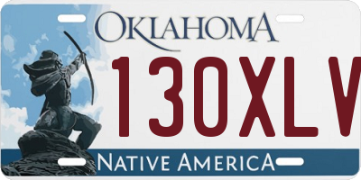 OK license plate 130XLV