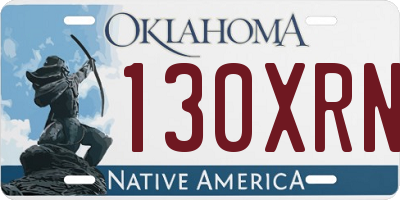 OK license plate 130XRN