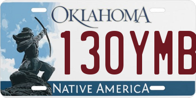OK license plate 130YMB