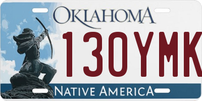 OK license plate 130YMK