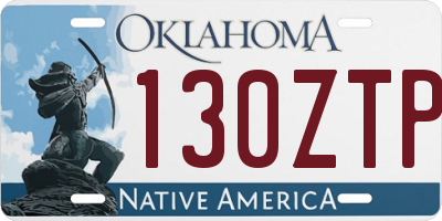 OK license plate 130ZTP