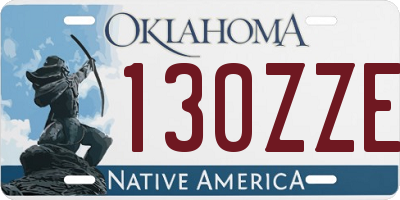 OK license plate 130ZZE