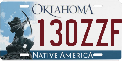OK license plate 130ZZF