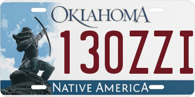 OK license plate 130ZZI