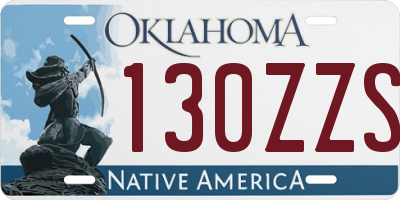 OK license plate 130ZZS