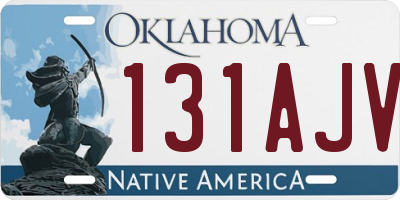 OK license plate 131AJV