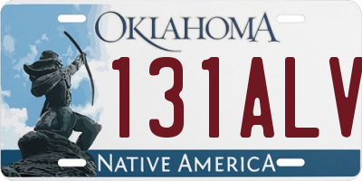 OK license plate 131ALV
