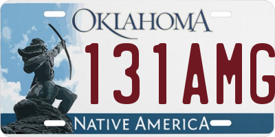 OK license plate 131AMG