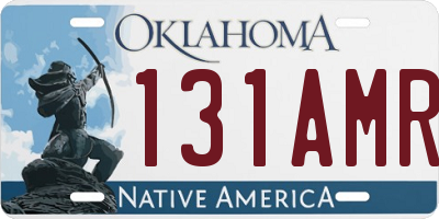 OK license plate 131AMR
