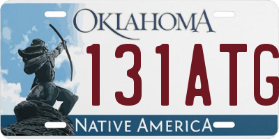 OK license plate 131ATG