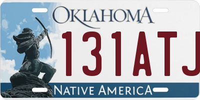 OK license plate 131ATJ