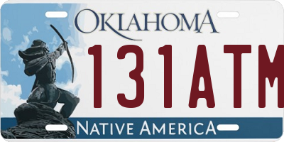 OK license plate 131ATM