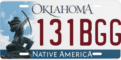 OK license plate 131BGG