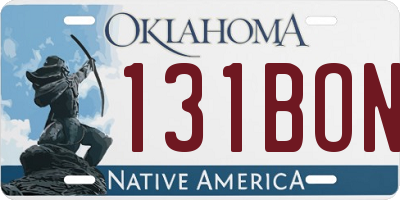 OK license plate 131BON