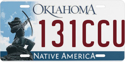 OK license plate 131CCU