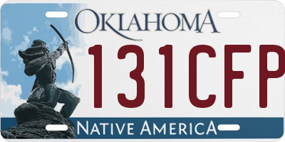 OK license plate 131CFP