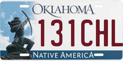 OK license plate 131CHL