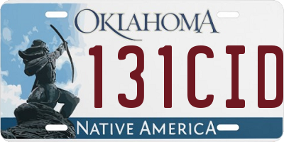 OK license plate 131CID