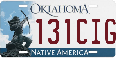 OK license plate 131CIG