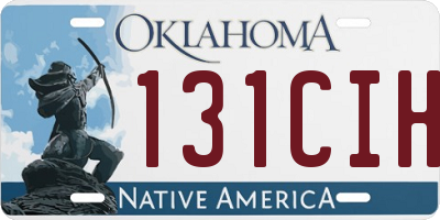 OK license plate 131CIH