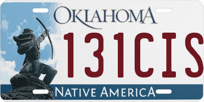 OK license plate 131CIS