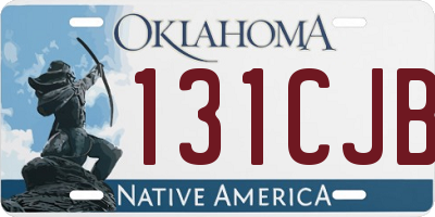 OK license plate 131CJB