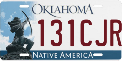 OK license plate 131CJR