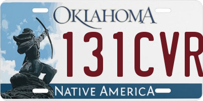 OK license plate 131CVR
