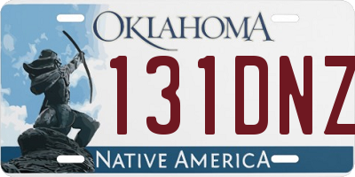 OK license plate 131DNZ