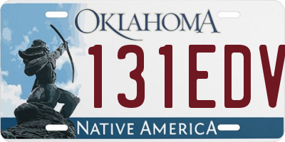 OK license plate 131EDV
