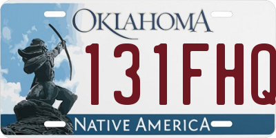 OK license plate 131FHQ